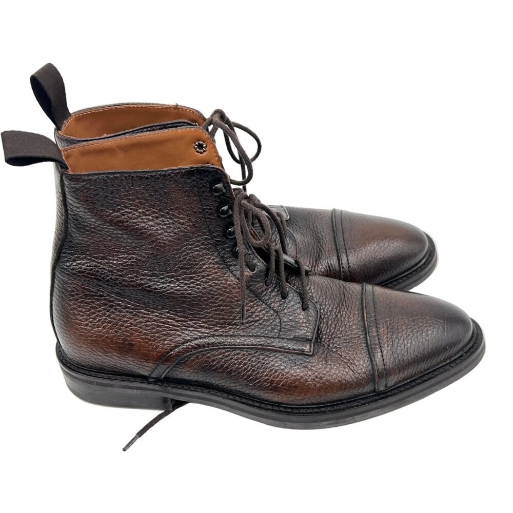 Harry Rosen Lavarazione Blake Leather Laceup Boots - Picture 3 of 7